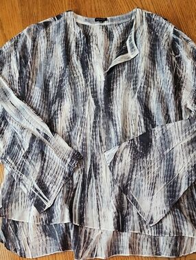 KOMAROV CRINKLE PLEATED TUNIC (New $148)  SZ XL